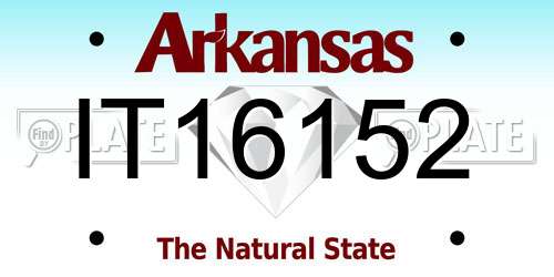 IT16152 Arkansas License Plate