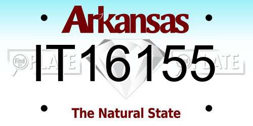 IT16155 Arkansas License Plate