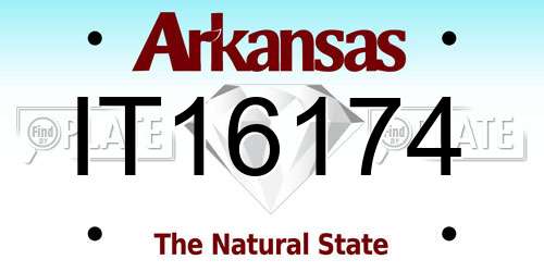 IT16174 Arkansas License Plate