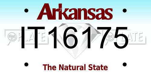 IT16175 Arkansas License Plate