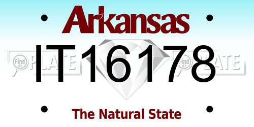 IT16178 Arkansas License Plate