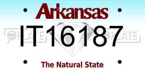 IT16187 Arkansas License Plate