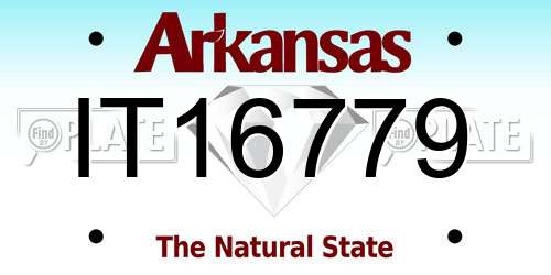 IT16779 Arkansas License Plate