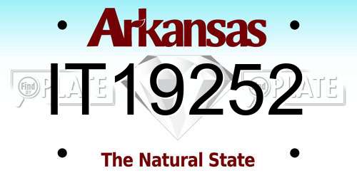 IT19252 Arkansas License Plate