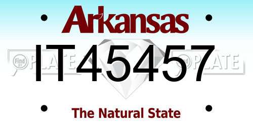 IT45457 Arkansas License Plate