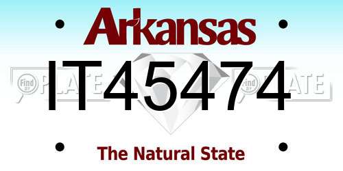 IT45474 Arkansas License Plate