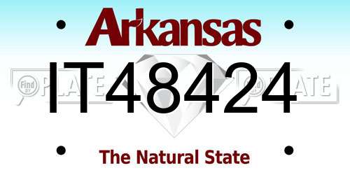 IT48424 Arkansas License Plate