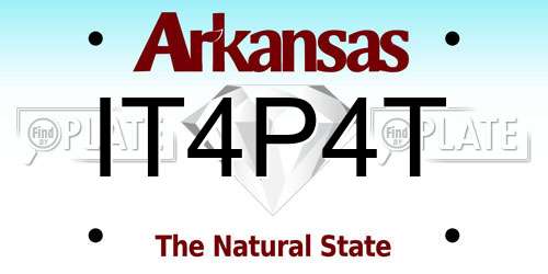 IT4P4T Arkansas License Plate