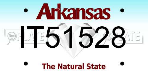 IT51528 Arkansas License Plate