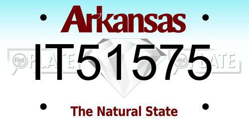 IT51575 Arkansas License Plate