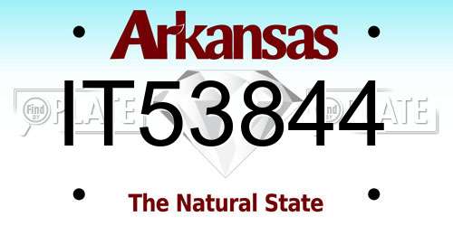 IT53844 Arkansas License Plate