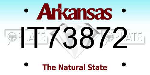 IT73872 Arkansas License Plate