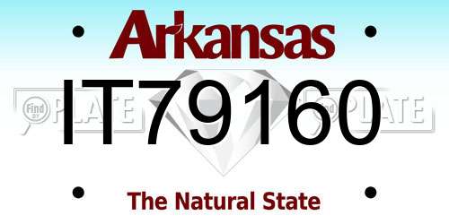 IT79160 Arkansas License Plate