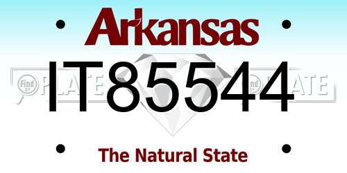 IT85544 Arkansas License Plate