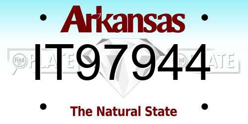 IT97944 Arkansas License Plate
