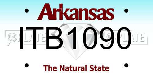 ITB1090 Arkansas License Plate