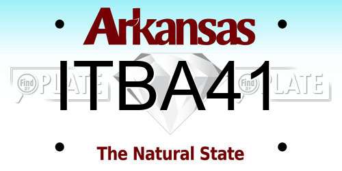 ITBA41 Arkansas License Plate