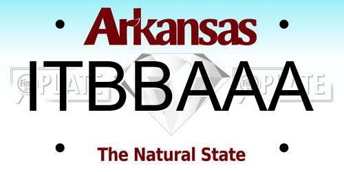 ITBBAAA Arkansas License Plate