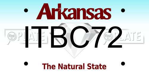ITBC72 Arkansas License Plate