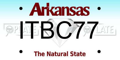ITBC77 Arkansas License Plate