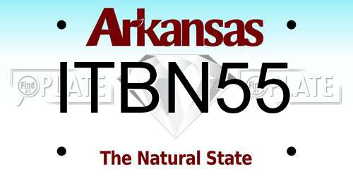 ITBN55 Arkansas License Plate