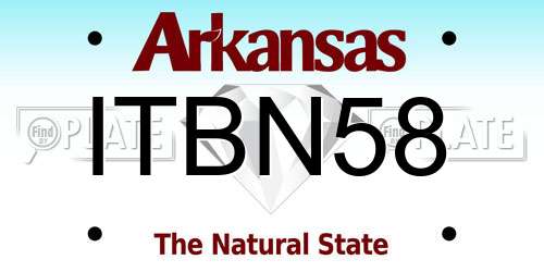 ITBN58 Arkansas License Plate