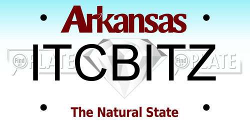 ITCBITZ Arkansas License Plate