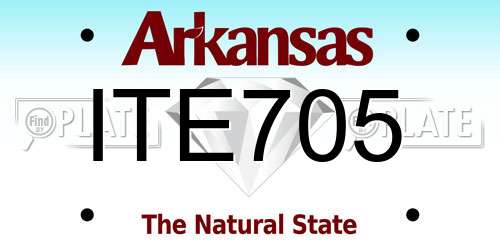 ITE705 Arkansas License Plate