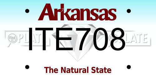 ITE708 Arkansas License Plate