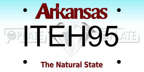 ITEH95 Arkansas License Plate