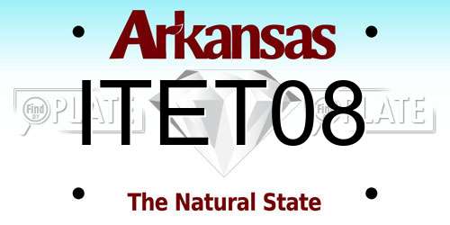 ITET08 Arkansas License Plate