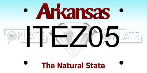 ITEZ05 Arkansas License Plate