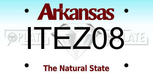 ITEZ08 Arkansas License Plate