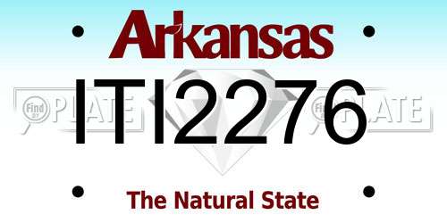 ITI2276 Arkansas License Plate