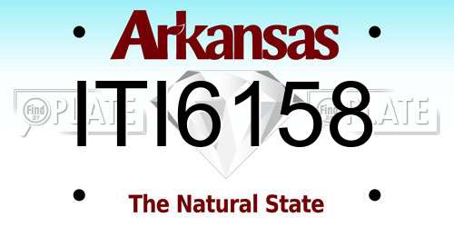 ITI6158 Arkansas License Plate