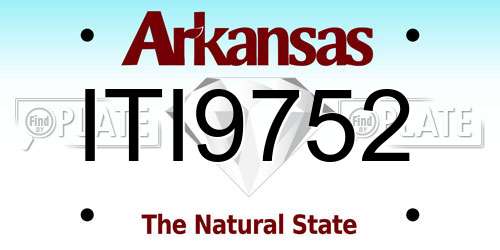 ITI9752 Arkansas License Plate