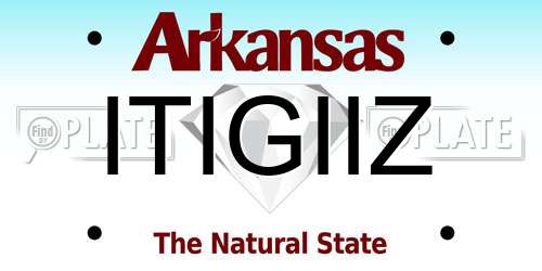 ITIGIIZ Arkansas License Plate
