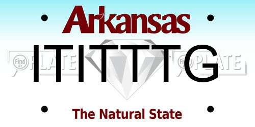 ITITTTG Arkansas License Plate