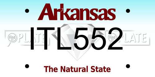 ITL552 Arkansas License Plate