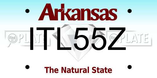 ITL55Z Arkansas License Plate