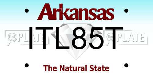 ITL85T Arkansas License Plate
