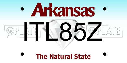 ITL85Z Arkansas License Plate