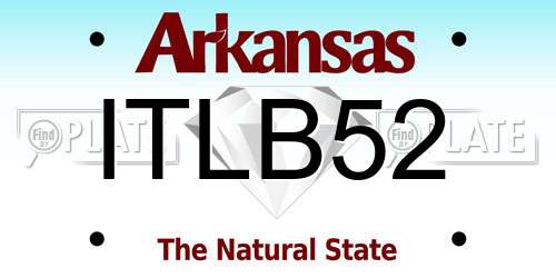 ITLB52 Arkansas License Plate