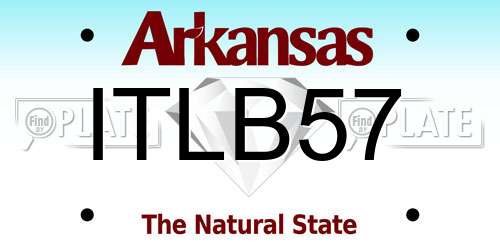 ITLB57 Arkansas License Plate