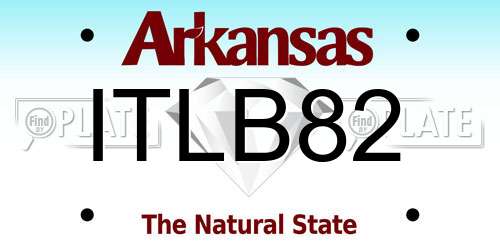 ITLB82 Arkansas License Plate