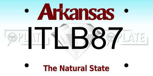 ITLB87 Arkansas License Plate
