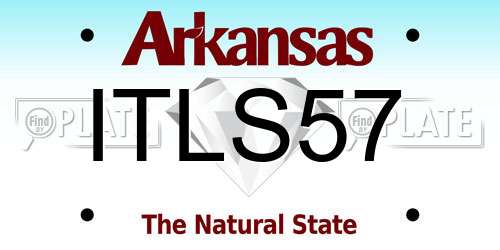 ITLS57 Arkansas License Plate