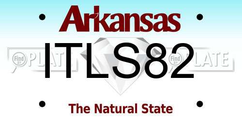 ITLS82 Arkansas License Plate