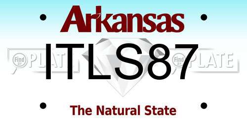 ITLS87 Arkansas License Plate