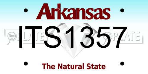 ITS1357 Arkansas License Plate
